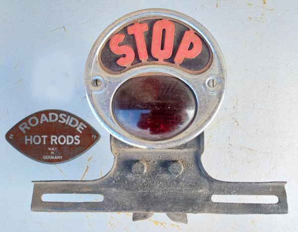 Ford Model T Rücklicht STOP mit Kennzeichenhalter GBR-MT-RLB-2627